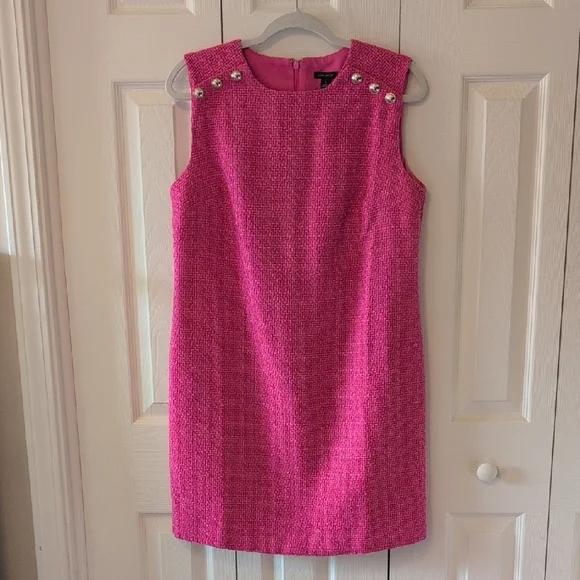 Beautiful Ann Taylor NWT Tweed Pink Women's Jacket & Dress - Picture 2 of 8